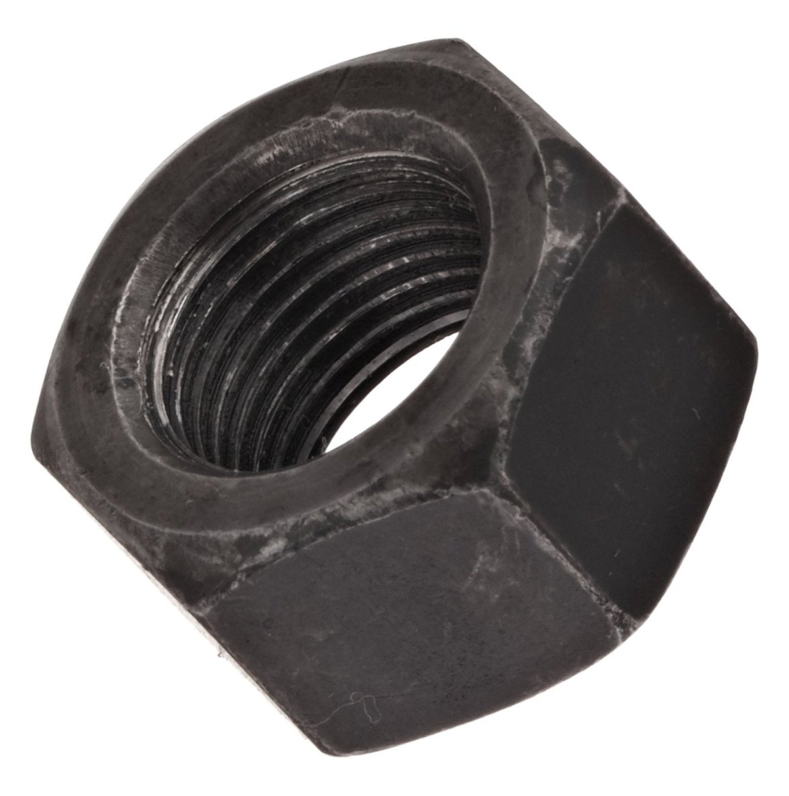 Steel Hex Nut, Plain Finish, Grade 8, 1"8 Threads, 1.732" Width Across