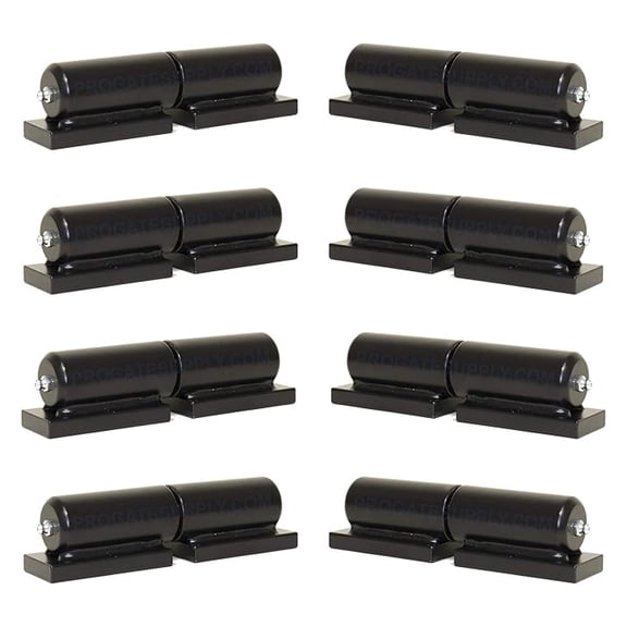Steel Hinges 7 Inch - Heavy Duty Weld On Gate Hinges 8 Pack - 900lbs Capacity Pair - Ball Bearing - Grease Zerk Fitting - Barn Door Hinges
