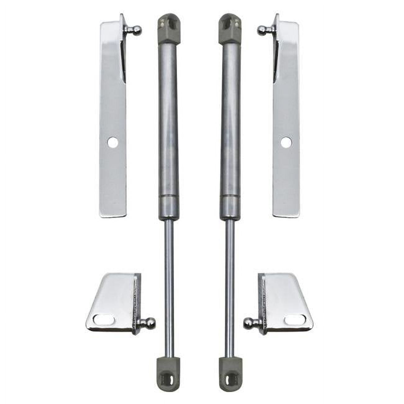 Steel Hood Struts Lift Kit Chrome for 19791993 Mustang