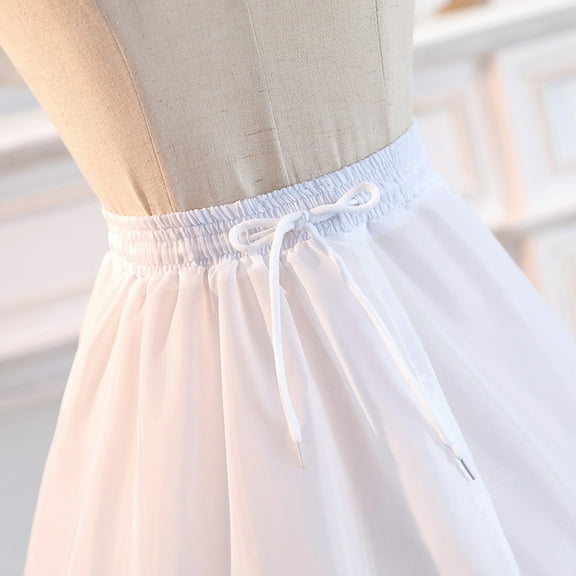 Steel Hoop Layer Large Petticoat For Wedding Dress And Formal Gowns Ruffle Skirt Underskirt With Wide Diameter Full Sleeve Formal Dresses for Women Long Formal Christmas Dresses Formal Evening Gowns