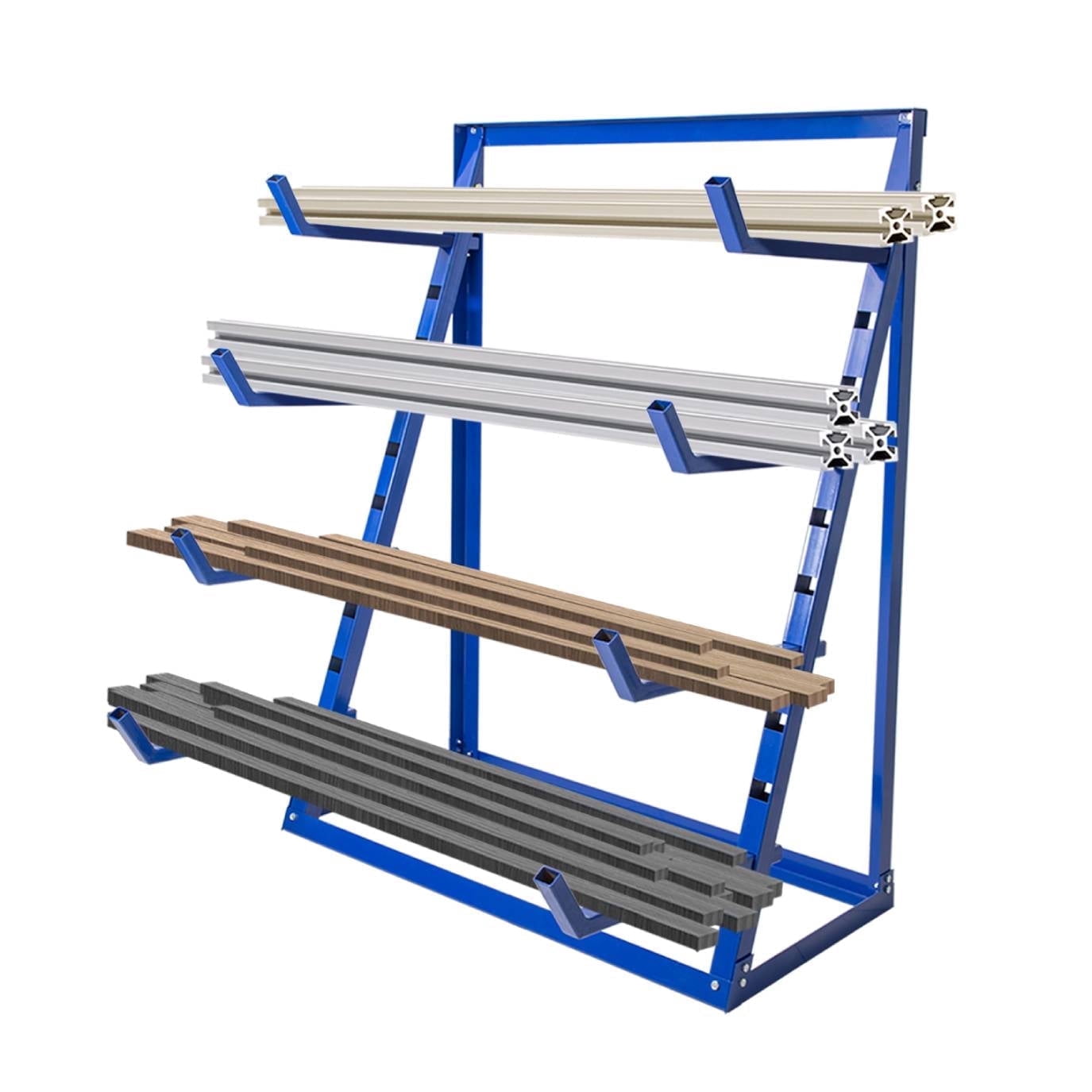 Steel Horizontal Storage Rack for Bar Pipe Lumber, 4ft. x 1.2ft. x 5ft ...