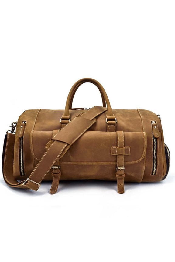 The Bard Weekender | Handmade Leather Duffle Bag