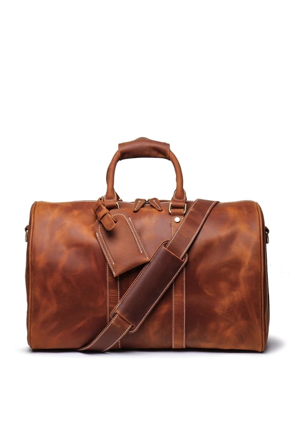 The Brandt Weekender | Small Leather Duffle Bag