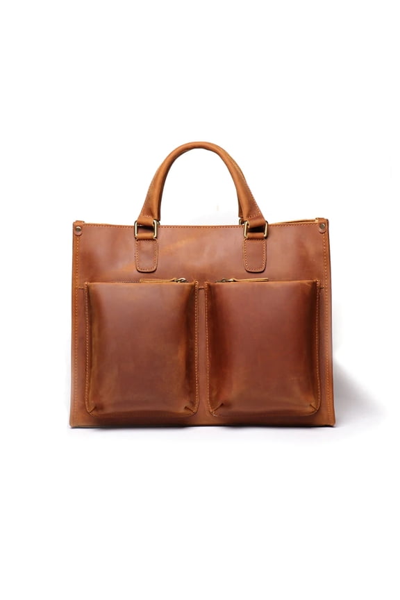 The Dagmar Leather Briefcase | Vintage Leather Messenger Bag