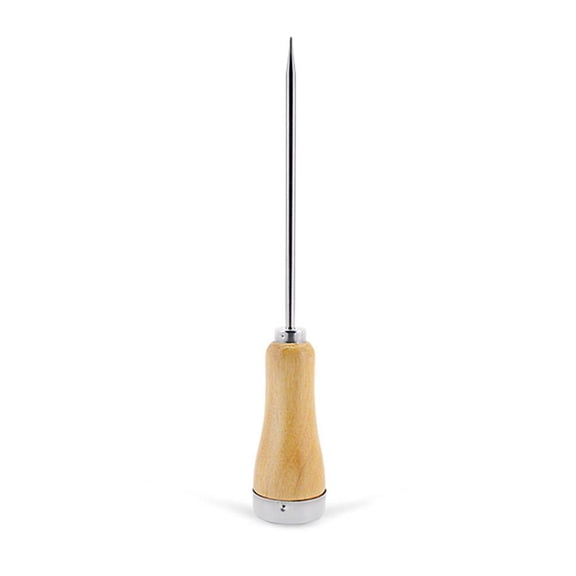 Steel Ice Pick Punch Crusher Icing Breaker Wooden Handle Kitchen Toa I6I9