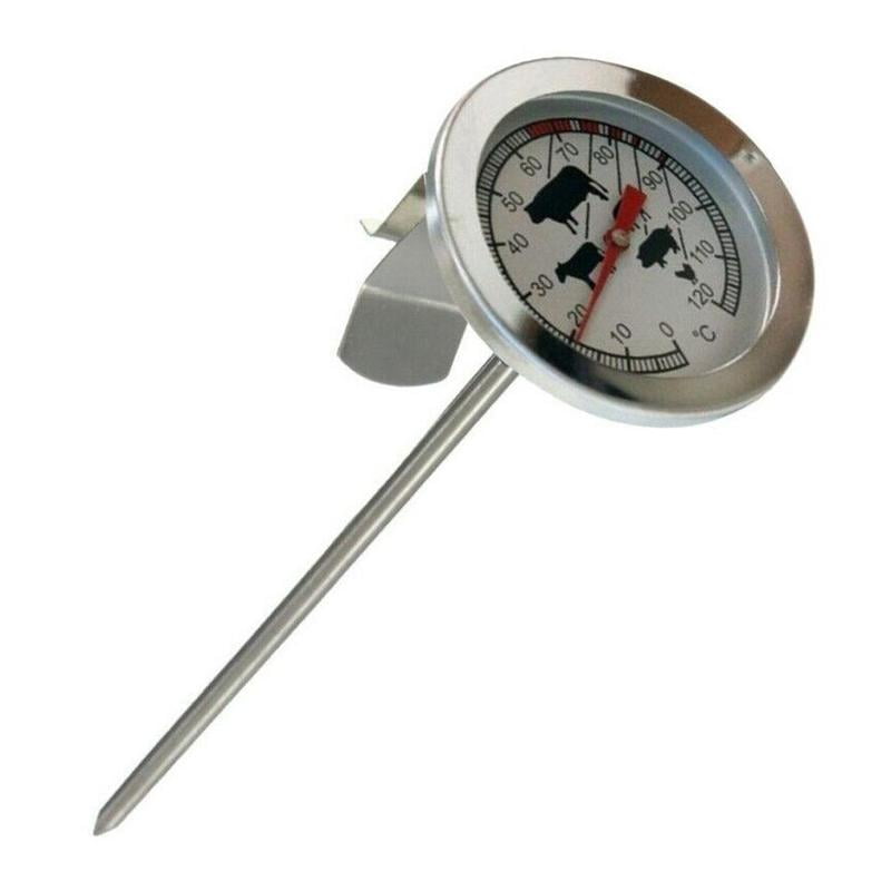 Steel Instant Read Probe Thermometer BBQ Food Cooking Gauge Meat newmc G2H6  