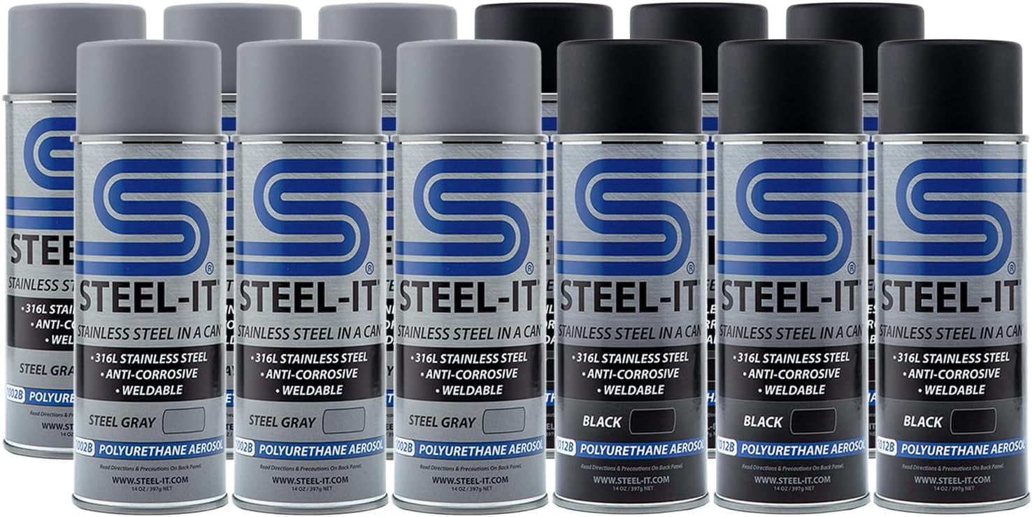 Steel-It Polyurethane Aerosol, Stainless Steel in a Can Protects ...