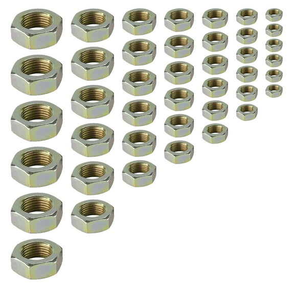Steel Jam Nut Assortment- Left Hand Thread