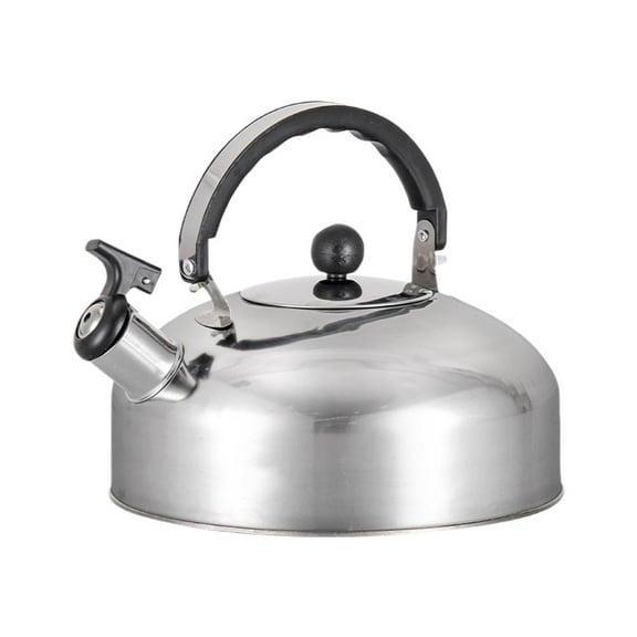 Steel Kettle Flat Bottom Camping Whistling Lightweight Flat Bottom Coffee Office & for Trips Teapot Pot & Handle,Flat Handle,Flat for Water Pot Boiling Kettle Stovetops,Hot Small Tea Tea Tea
