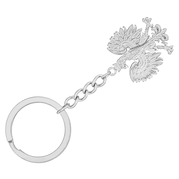 Steel Keyring Poland Symbol Pendant Keychain Gold Silver Color Key Chain Rings Jewelry for Women Men Bag