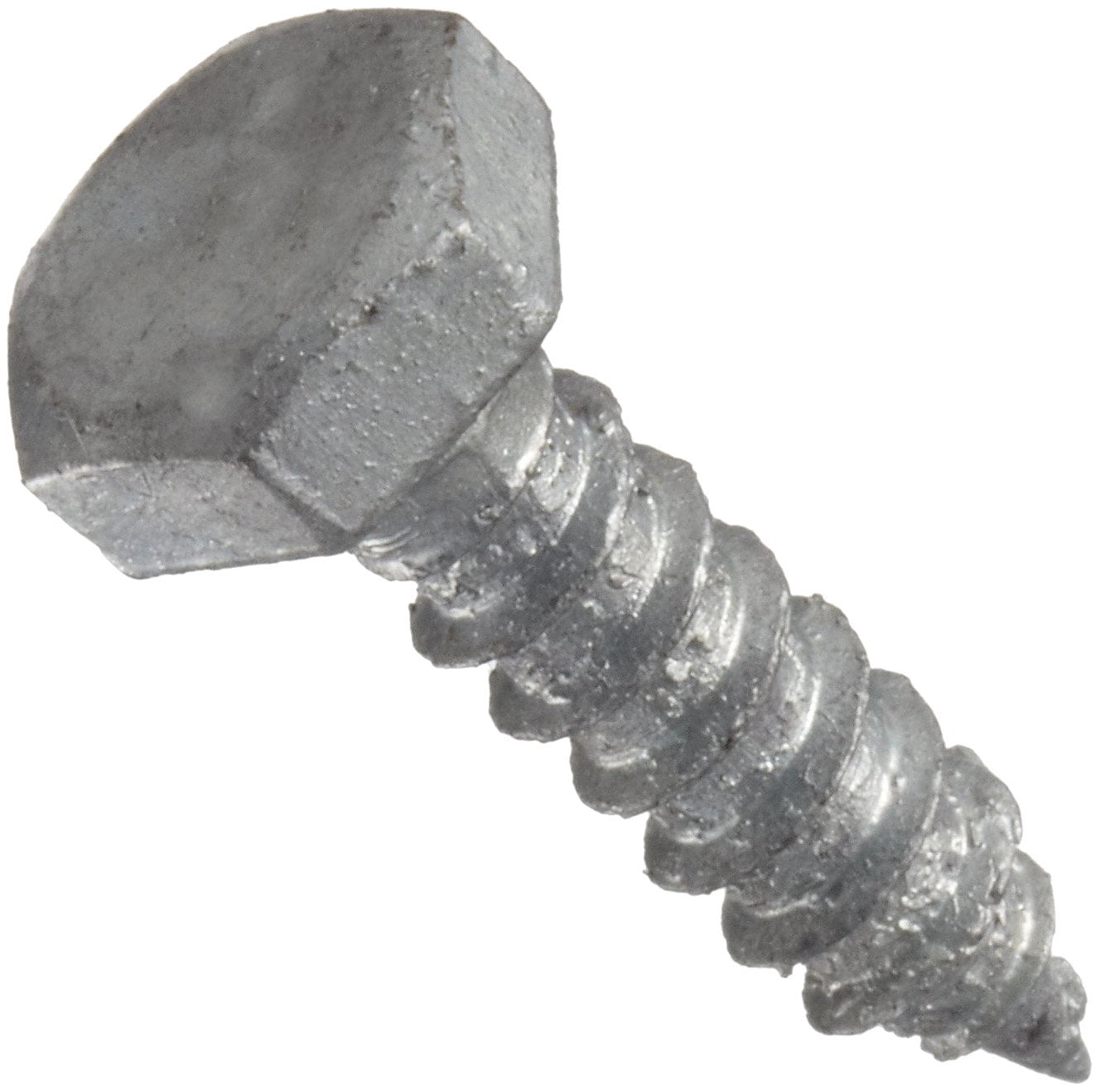 Steel Lag Screw, Galvanized Finish, Hex Head, External Hex Drive, 4 ...