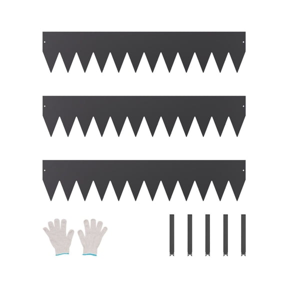 Steel Landscape Edging 3 Pack - 40x8 Inch Rustproof Garden Border