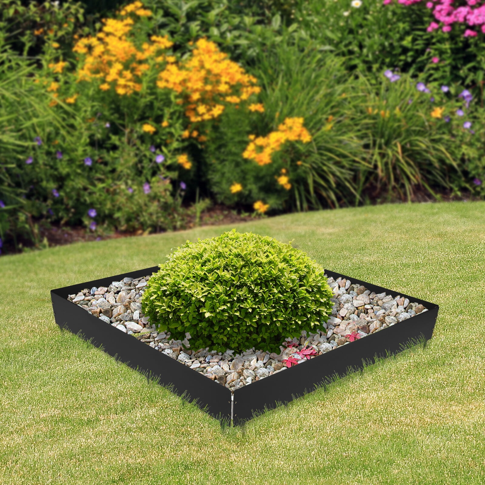 Steel Landscape Edging 4 Pack 40 inch Length, 8.46 inch Depth Steel Edging Border for Landscaping Lawn Garden Metal Edging