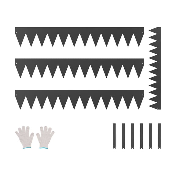 Steel Landscape Edging 4 Pack - 40 x 6 Inch Rustproof Garden Border