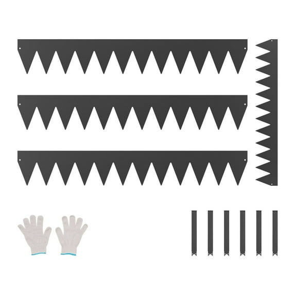 Steel Landscape Edging 4 Packs 40 x 6 in Rust-Resistant Garden Edging Border