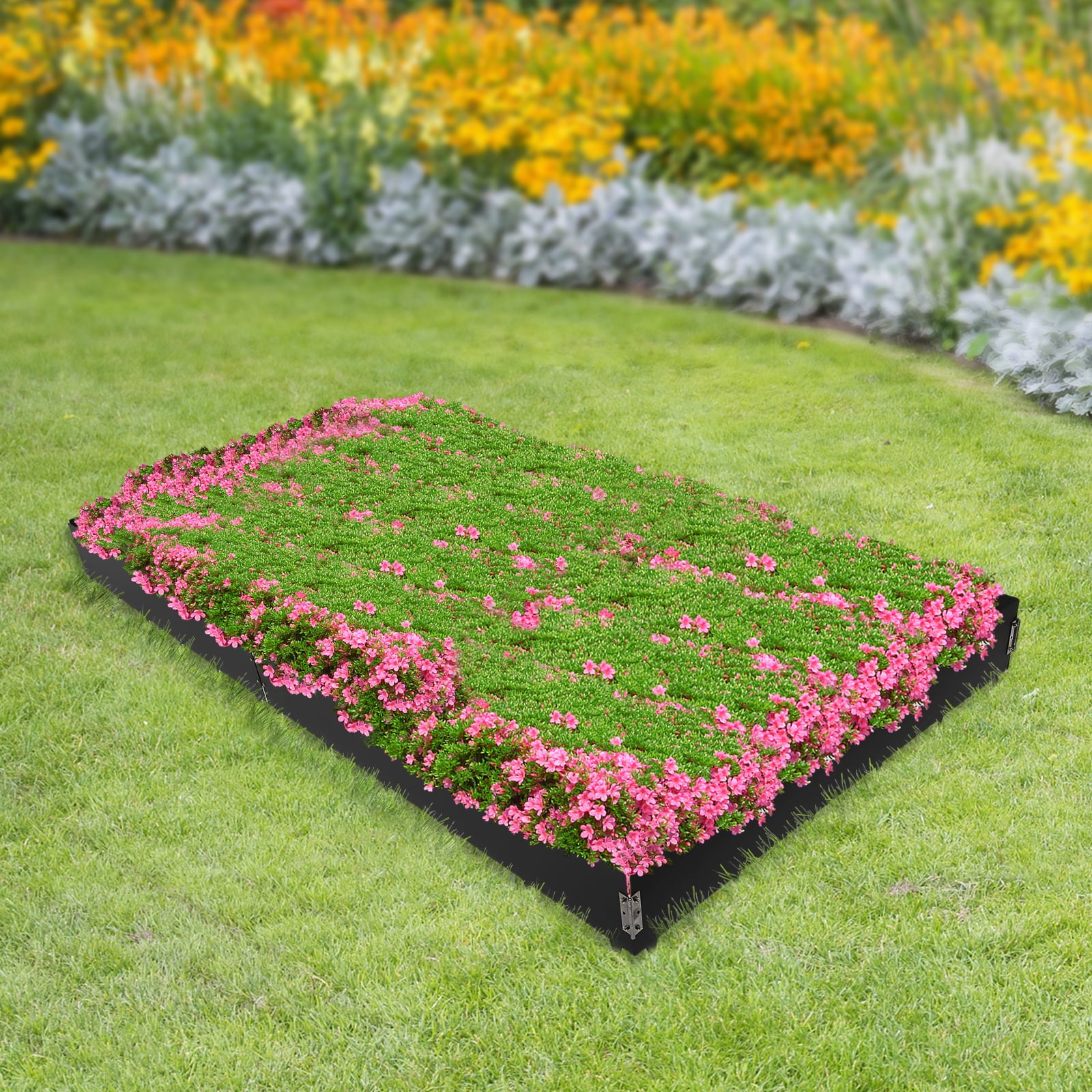 Steel Landscape Edging 40 inch Length, 8.46 inch Depth Steel Edging Border for Landscaping Lawn Garden Metal Edging 6 Pack