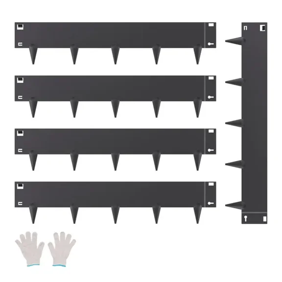 Steel Landscape Edging 5 Pack 39x5 Inch Rust Resistant Black Border