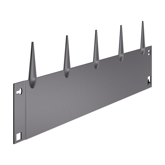 Steel Landscape Edging, 5-Pack of 39"x5" Borders, Powder-Coated Dark Gray, Rust-Resistant Lawn Edging