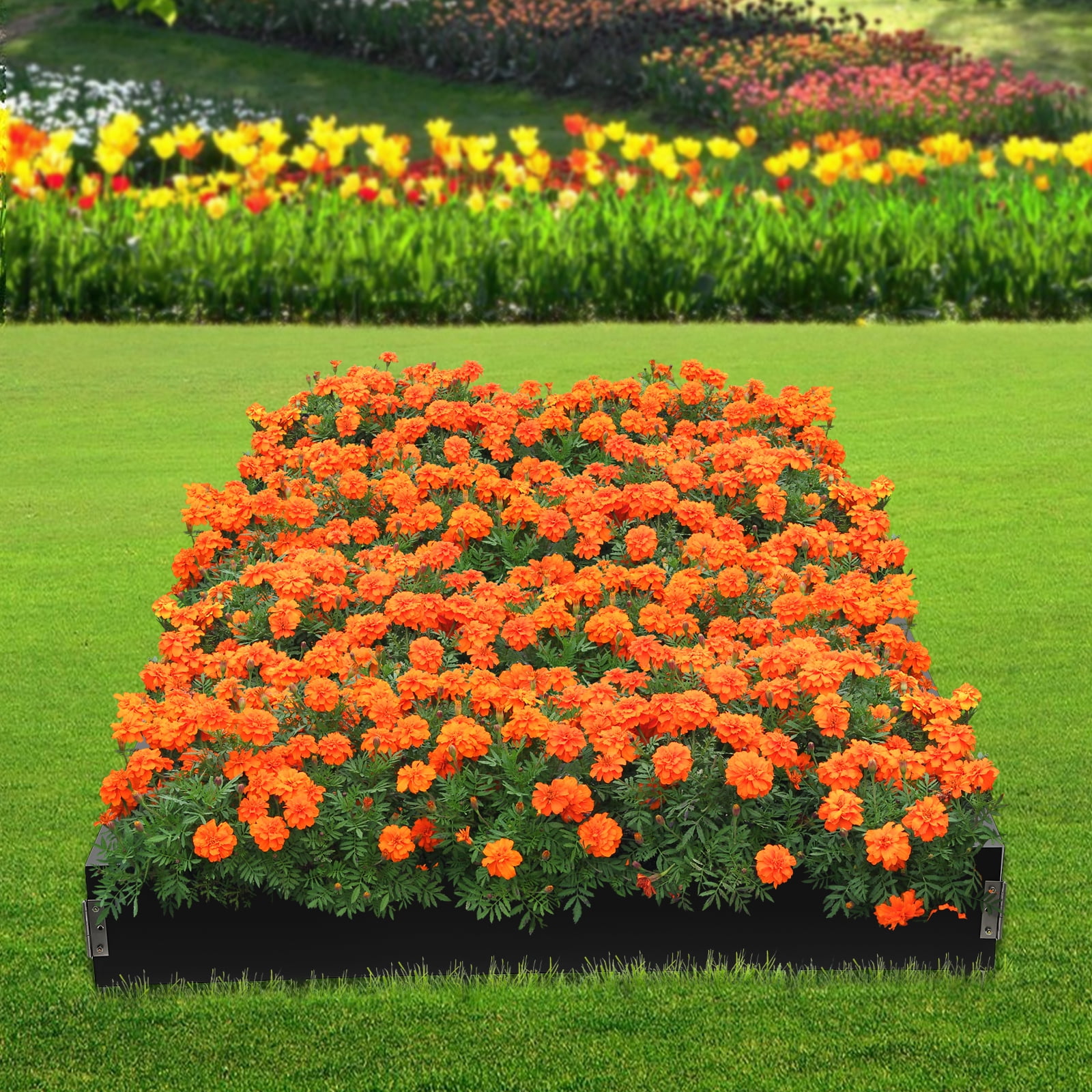 Steel Landscape Edging 6 Pack 40 inch Length, 8.46 inch Depth Steel Edging Border for Landscaping Lawn Garden Metal Edging