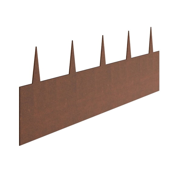 Steel Landscape Edging - 6 Packs 40x8in Metal Garden Border, Rustproof Lawn Edge, Bendable Yard Edging with Shark Spikes for Flower Beds, Pathway, Pathway Divider