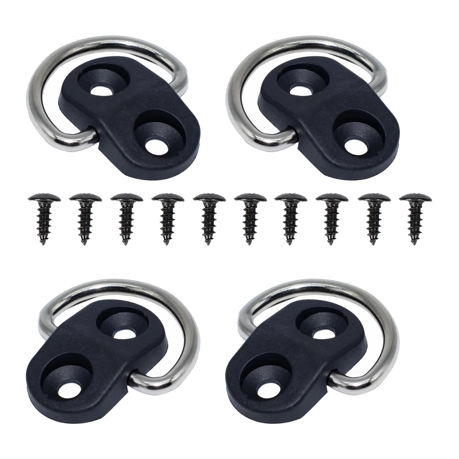 Steel Lashing D-Rings for Truck Trailer Cargo, 55lbs Tie Down Anchors ...