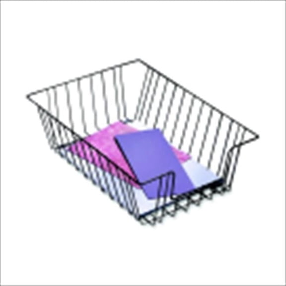 Steel Legal Size Wire Stacking Desk Tray, Black