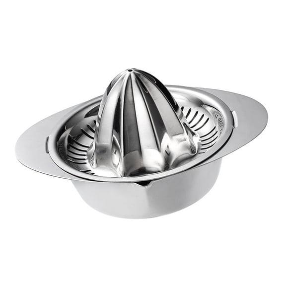 Steel Lemon Juicer with Strainer Bowl Ergonomic Handle Manual Rotation Press Citrus Squeezer for Easy Squeezing Fruit