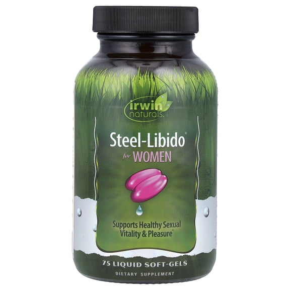 Irwin Naturals Steel-Libido PINK 60 Liquid Soft-Gels Female Vitality & Sensual Energy Formula