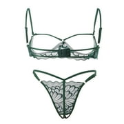 WESRACIA Steel Lingerie Sexy Underwear Lace Garter Pajamas Ring Fashion Sleepwear