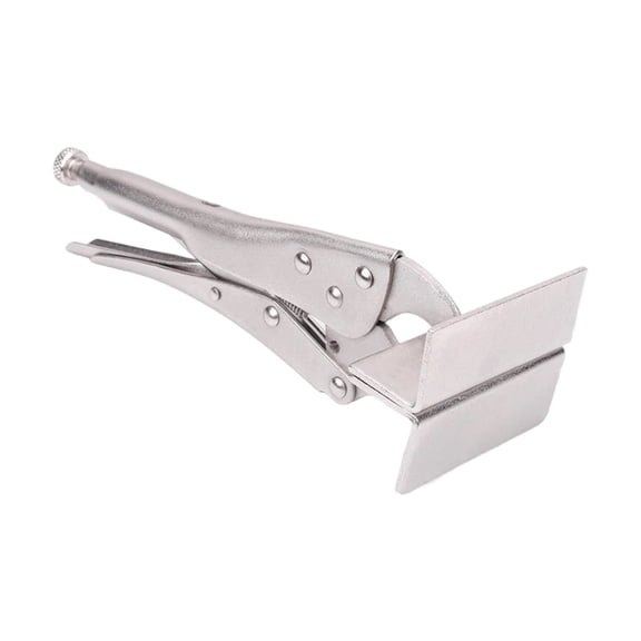 Steel Locking Flat Nose Plier Grip Feature Adjustable Screw Mechanism