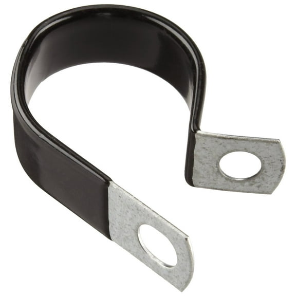 Steel Loop Hose Clamp, Vinyl Coated, 3/4" Clamp ID, 3/4" Band Width, 3/64"Band Thickness, Pack Of 50