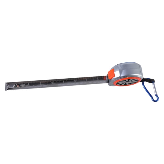 Steel Measuring Tape with Clear Scale Reading & Convenient Carabiner Clip Metal Tape Measure for Multifunction Applications