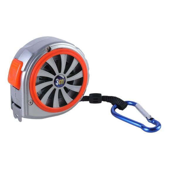 Steel Measuring Tape with Clear Scale Reading & Convenient Carabiner Clip Metal Tape Measure for Multifunction Applications