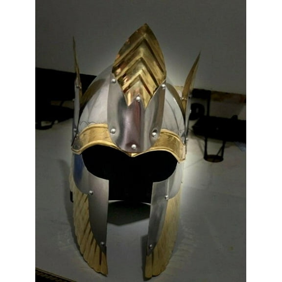 Steel Medieval Corinthian Helmet Captain Helmet Steel & Brass Sca Larp Helmet Hobbit Helmet Best For Halloween Gift