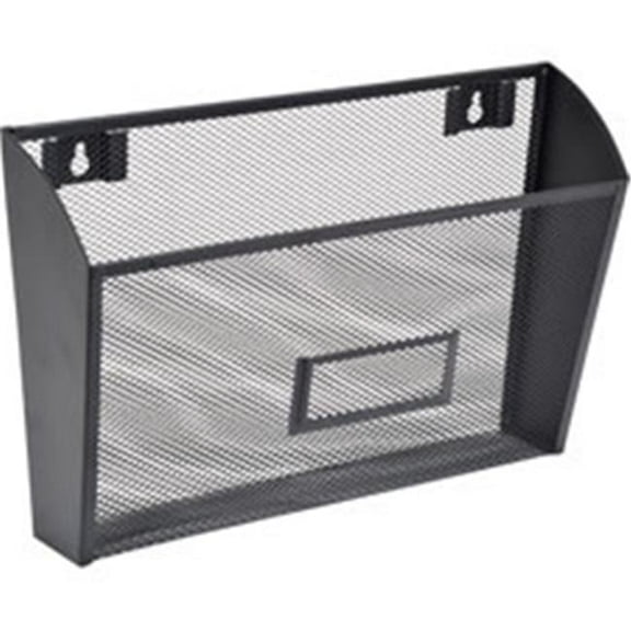 Steel Mesh Wall Pocket, Black