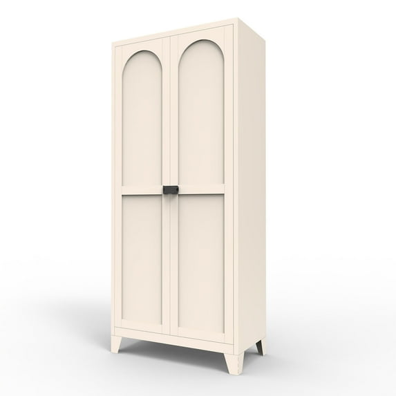 Steel Metal Storage Cabinet with Adjustable Shelves Large Capacity for Bedroom and Living Room Organization