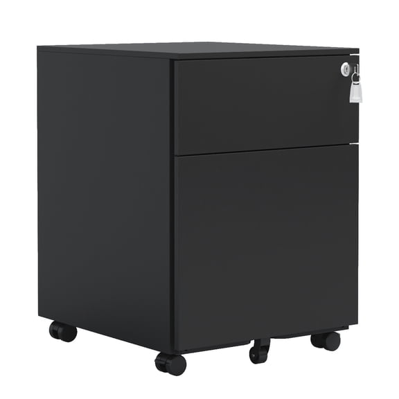 Steel Mobile File Cabinet with Lock - Secure Your Important Documents at Home/Office