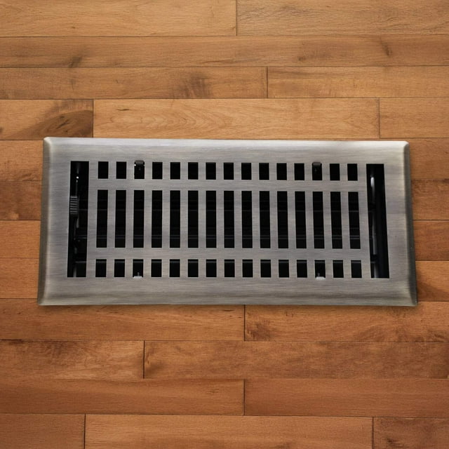 Steel Modern Vent Cover - Brushed Nickel