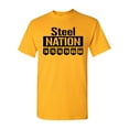 thumbnail image 1 of Steel Nation Football DT Adult T-Shirt Tee, 1 of 2