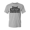 thumbnail image 1 of Steel Nation Football DT Adult T-Shirt Tee, 1 of 2