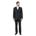 thumbnail image 1 of Steel Navy Solid Shiny Sharkskin 3-PC Regular Modern Fit Suits, 1 of 4
