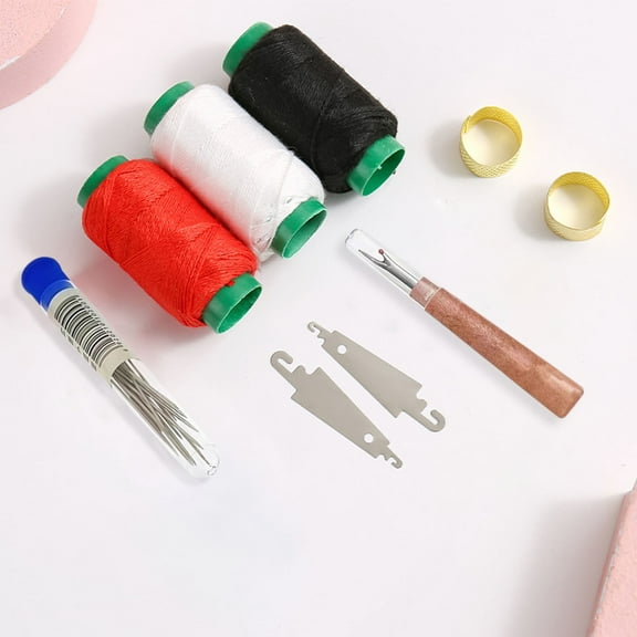 Steel Needle Sewing Kit, 34 Piece Big Eye Steel Needle Set, Whimsyard Sewing Kit, Big Eye Steel Sewing Needles Kit, Needles Thread Hand Repair Tools, Sewing Needles Kit for DIY Sewing