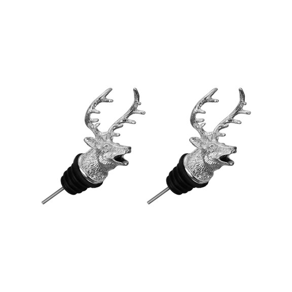 Steel Oil Dispenser with Stopper 2 Piece Leak Deer Head Design for Vinegar Liquor