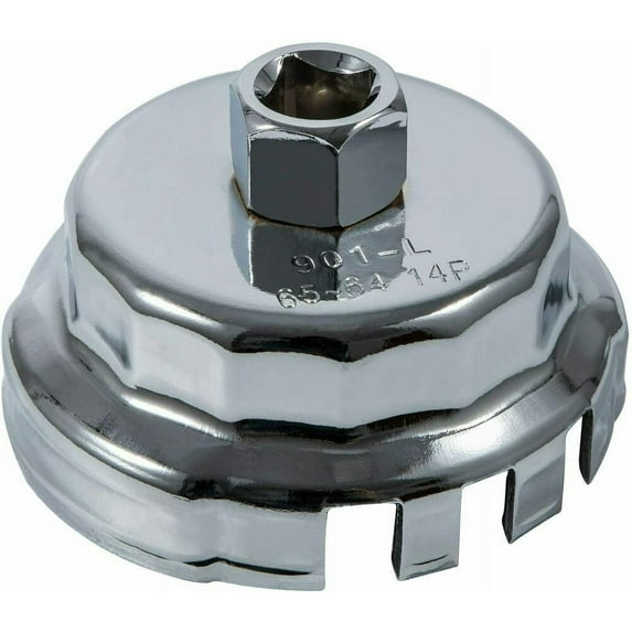 Steel Oil Filter Remover Cap for 6 & 8 Cyl Toyota RAV4,Camry V6, Lexus 2.5L-5.7L