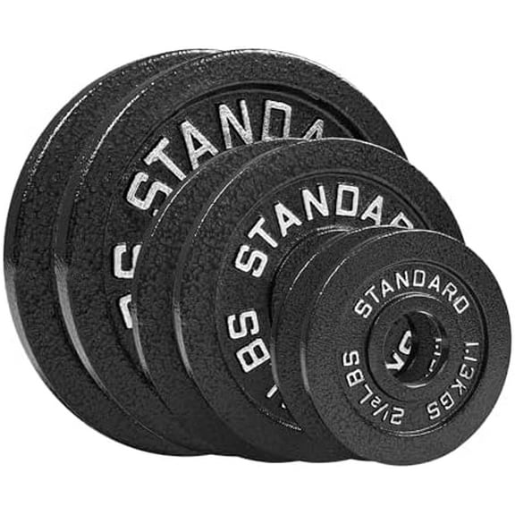 Steel Olympic Plates 35LB Set - Olympic 2 inch Premium Coated 2x of 10lb, 5lb, and 2.5lb Weights for Home or Commercial$$Sport & Recreation Other