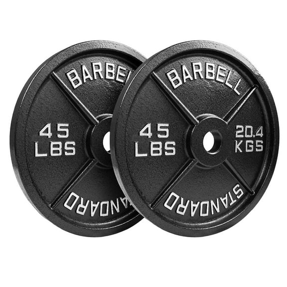 Steel Olympic Plates - 45lb Pair