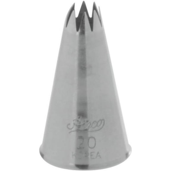 Steel Open Star Pastry Tip - #20