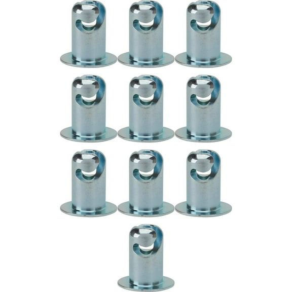 Speedway Motors Steel Oval Head Quarter Turn Fasteners .500 Inch Grip Zinc Plated Body Panel Hardware Pack of 10 Universal Fit for Hoods Trunks Access Panels