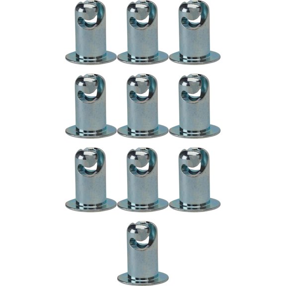 Steel Oval Head Quarter Turn Fasteners, .550 Inch Grip, Pack/10