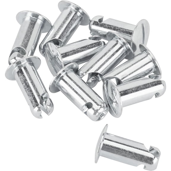 Speedway Motors Steel Oval Head Quarter Turn Panel Fasteners .800 Inch Grip Zinc Plated Body Panel Hardware Pack of 10 Universal Fit for Hoods Trunks Access Panels